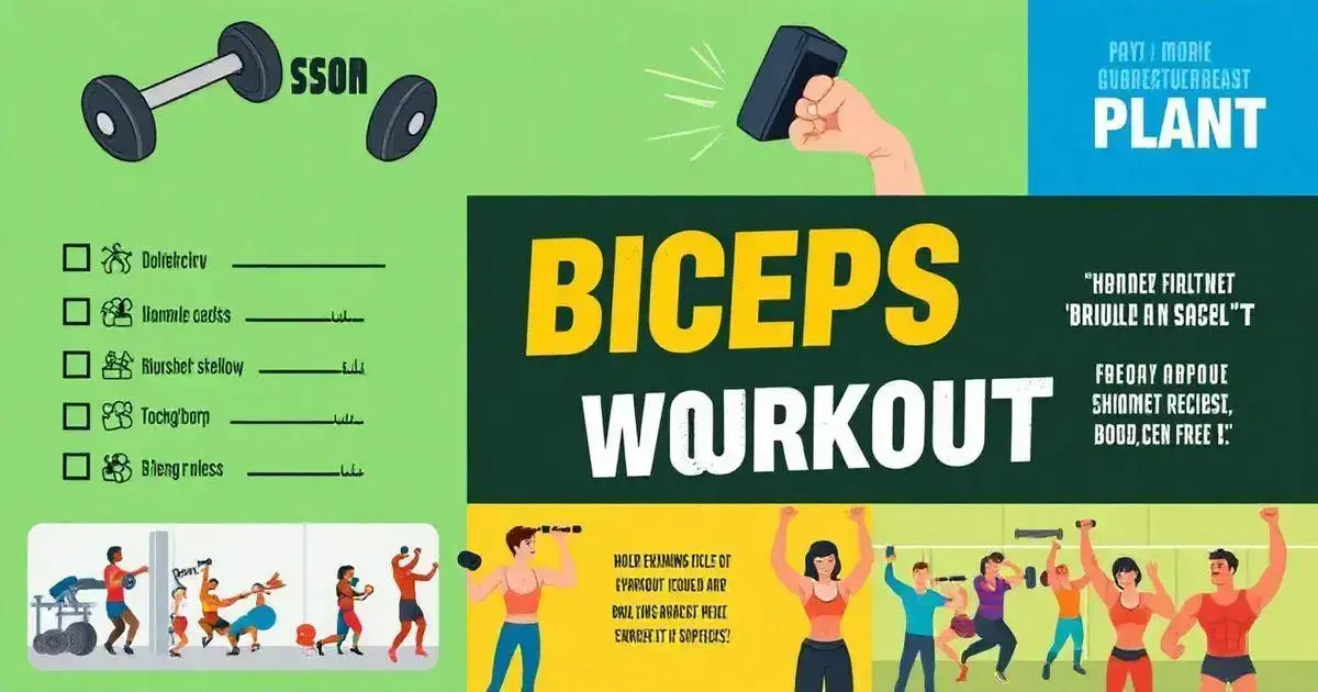 How to Create a Biceps Workout Plan