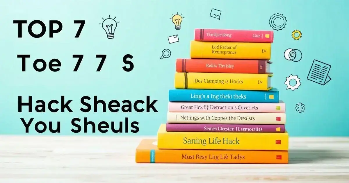 Top 7 Life Hack Books You Should Read