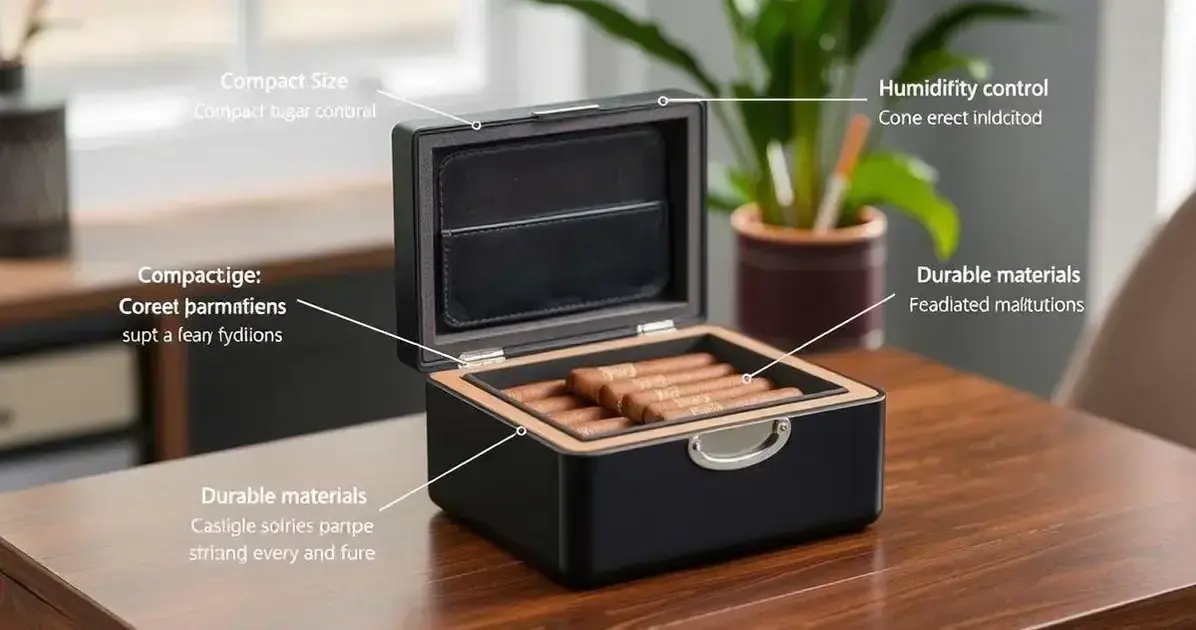 Top Features to Look for in a Travel Humidor